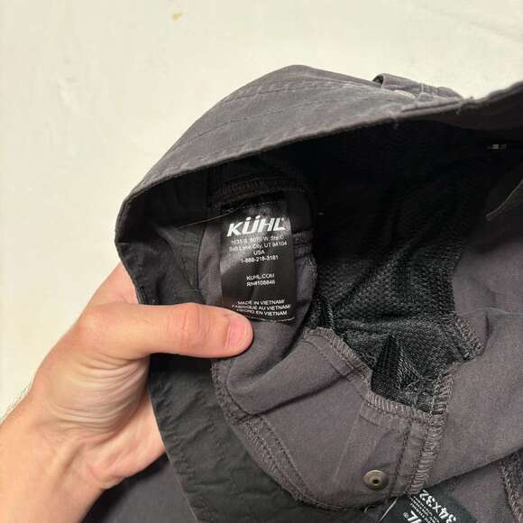 Kuhl Stretch Ripstop Hiking Outdoor Gorpcore Utility Pants Gray 34x30 - Picture 5 of 5